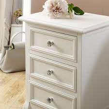 Matching wardrobe and several different chest of drawers available, or buy as a set and save even more! White 3 Drawer Bedside Table Victoria Range