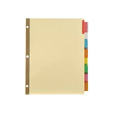 We're here to make this tax season a quick and painless process. Template For 8 Large Tab Insertable Dividers Staples