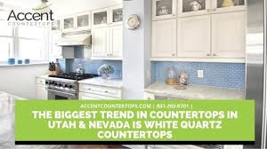 Kitchen countertop trends in 2019 continue to have a strong focus on quartz counters and quartzite. The Biggest Trend In Countertops In Utah Nevada Is White Quartz Countertops