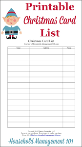 Every year, you make a. Christmas Card List Printable Plan Who You Ll Send Cards To This Year