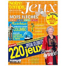 Notre temps (meaning our time in english) is a french language monthly lifestyle magazine for seniors published in paris, france. Notre Temps Jeux Abonnement Magazine Pour Maison Retraite Public A