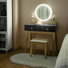 Nicol Vanity Set With Stool And Mirror In 2020 Vanity Table Set Vanity Table Vanity Set