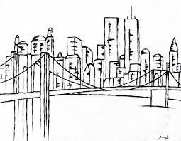 Brooklyn Bridge By Amanda Schambon Skyline Drawing Bridge Painting Brooklyn Bridge