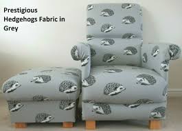 Check spelling or type a new query. Grey Accent Chair Armchair Footstool Pouffe In Prestigious Hedgehogs Fabric Nursery Bedroom Adult Chairs For Cherubs