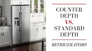 They're especially great if you have a smaller kitchen, or if you want more of an open workspace. Counter Depth Vs Standard Depth Refrigerators