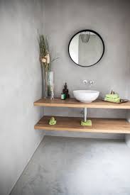 Badezimmer Bad Pandomo Wall Designboden Sichtestrich Betonboden Minimalism Badezimmer Fussboden Badezimmereinrichtung Runde Badezimmerspiegel