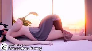 Benevolent Bunny Futanari 3D - Intense Giantess Growth Animation