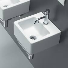 Bissonnet Area Boutique Ice Small Square Ceramic Bathroom Sink Ceramic Bathroom Sink Wall Mounted Bathroom Sinks Sink