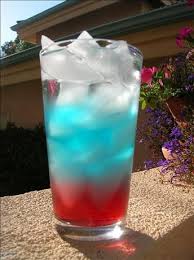 Red White Blue Kiddie Cocktail Fourth Of July Drinks Drinks Alcoholic Drinks