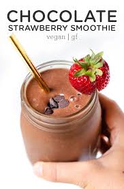 Chocolate Covered Strawberry Smoothie Recipe Chocolate Smoothie Recipes Chocolate Strawberry Smoothie Smoothie Recipes Strawberry
