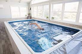Beautiful indoor swimming pool with spa like appeal. Sunroom Pools Sunroom With Pool Sunroom Pool Design