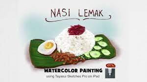 Lihat juga resep nasi lemak (local chicken biryani) sederhana enak lainnya. Everyday A Painting 4 Nasi Lemak Youtube