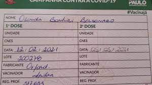 Utilizar máscara e manter o distanciamento social; Cartao De Vacinacao De Mae De Bolsonaro Tem Numero De Lote Da Coronavac Mas Com Nome De Oxford Istoe Independente