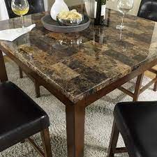 Diamond sofa paris 47 round dining table w/ faux marble top and chrome base by diamond sofa. Dorel Living Andover 5 Piece Faux Marble Top Counter Height Dining Set Da7241
