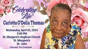 A Service of Thanksgiving for the Life of Carlotta Thomas