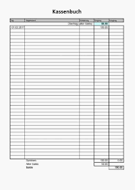 Diese müssen unbedingt auswendig und in der richtigen. Kassenbuch Vorlage Zum Ausdrucken Pdf