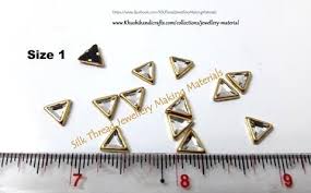 Kundan Stones Kundans Triangular Pack Of 10 Grams Jewellery Making Materials Thread Jewellery Jewelry Making