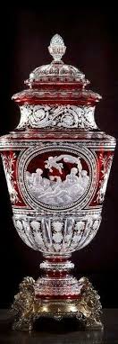 Urne Cristal Crystal Vase Antique Glass Baccarat Crystal