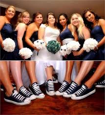 3 Chucks Wedding Converse Bridesmaid Bride