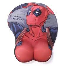Seiorca Marvel Comics Deadpool Boobs 3D Mouse Pad with Wrist Support Rest  Mat: Mouse Pads: Amazon.com.au