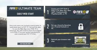 The fifa 18 demo is out tomorrow and the fifa 18 web app has an official release date. Fifa 17 Web App Troubleshooting Guide For The Most Common Issues