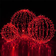 Red mini net style christmas lights with green wire. Red Led Hanging Light Sphere Christmas Lights Etc Red Christmas Lights Christmas Lights Christmas Light Displays