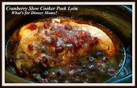 Place pork in a slow cooker, and cover with the sauce mixture. Cranberry Slow Cooker Pork Loin What S For Dinner Moms
