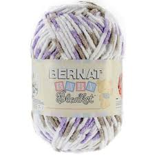 Spinrite Bernat Baby Blanket Big Ball Yarn Little Lilac Dove Print Ebay