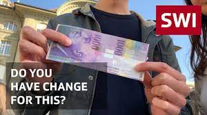 Going Shopping With The 1 000 Franc Note Youtube