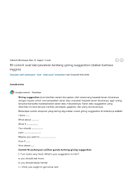 Contoh soal suggestion and offer essai beserta jawabannya. Contoh Soal Essay Suggestion And Offer Gambaran