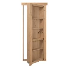 The Murphy Door 24 In X 80 In Flush Mount Assembled Alder Unfinished Left Hand Inswing Solid Core Interior Bookcase Door Fmaa24unlhis The Home Depot In 2020 Bookcase Door Hidden Doors In