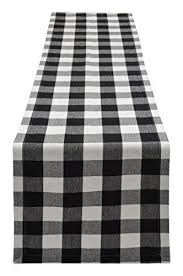 Black And White Checkered Table Runner Yourtablecloth Buffalo Plaid Checkered Table Runner Trend Https Www Amazon Com Dp B07c3h9zg4 Ref Cm Buffalo Plaid Table Runner Elegant Decor Plaid Design