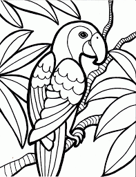 Parrot Bird Coloring Pages Gif 1 250 1 626 Pixels 그림 수공예 자수 자수
