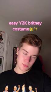 Haloween Costume with A Black Skirt Idea Britney Spears