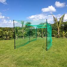 Durable backyard ball stop net made from knotted, 2mm hdpe twine. Fortress Cricket Net Cage Backyard Practice Netting 52ft Weatherproof Batting System With Poles Buy Online In United Arab Emirates At Desertcart Productid 27230321