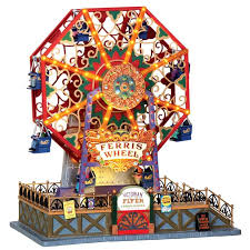 Gemmy outdoor 7ft lighted rotating christmas ferris wheel holiday decoration. Lemax Victorian Flyer Ferris Wheel With Moving Parts And Music
