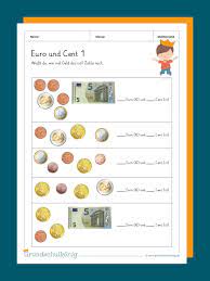 Euro und cent umwandeln, dezimalzahlen, arbeitsblatt / euro und cent: Euro Und Cent