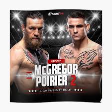 Francis ngannou heavyweight title rematch official. Battle Gregor Vs Poirier 2 Poster By Bridmorton Redbubble