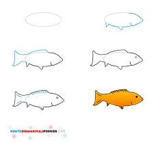 How To Draw Animals For Kids Draw Animals For Kids Fish Drawings Fish Drawing For Kids