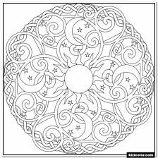 Hand drawn artistically ethnic ornamental patterned lighthouse w. Sun And Moon Coloring Coloring Pages For Kids And For Adults Free Coloring Library
