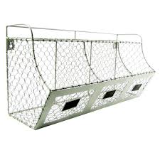Maybe you would like to learn more about one of these? Treasure Gurus Rustic Chicken Wire Wall Storage 3 Bin Basket Primitive Country Farmhouse Decor Wayfair