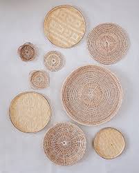 No 11 Basket Wall Hanging Set Of 9 Baskets On Wall Basket Wall Decor Kitchen Wall Decor