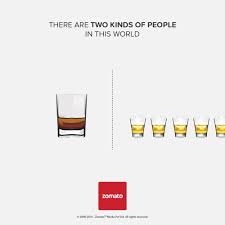 Une Campagne Minimaliste Pour Differencier 2 Types De Personnes Dans Le Monde Types De Personnes Publicite Restaurants