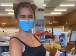 The video, which was posted on april 22, went viral. Influencer Faces Deportation For Painting Mask Onto Her Face Indy100