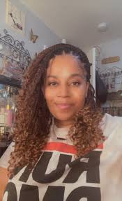 Ombre Bob Box Braids with Curly Ends