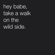 Song Lyrics Walk On The Wild Side Lou Reed Like Anchovies Is An Acquired Taste In Other Words Not For Everyone Lyrics To Live By Words Words Quotes