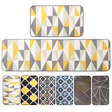 Home Kitchen Kitchen Rugs Dining Room 2 Pieces Kitchen Mats Set Kitchen Rug Sets 17x29 17x59 Entryway Bedroom Non Skid Machine Washable Kitchen Rugs And Mats Set For Kitchen Floor