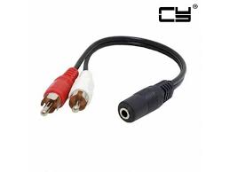 Xlr 3pin male to 3.5mm 1/8 female port outlet adapter audio stereo mic wire 5ft. 6 3 5mm 1 8 Stereo Male Mini Plug To Two 3 5mm Stereo Jacks Cable Wire Cord Tv Video Audio Accessories Consumer Electronics
