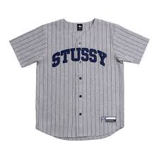 Black And White Striped Baseball Jersey Stussy Stripe Wool Baseball Jersey Grey Navy Grey Striped Shirt Navy Striped Shirt Striped Baseball Jersey