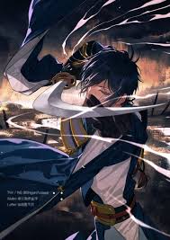 刀剣乱舞 戦う三日月 とある審神者 とうらぶ速報 刀剣乱舞まとめブログ 刀剣 乱舞 刀剣 剣士 イラスト